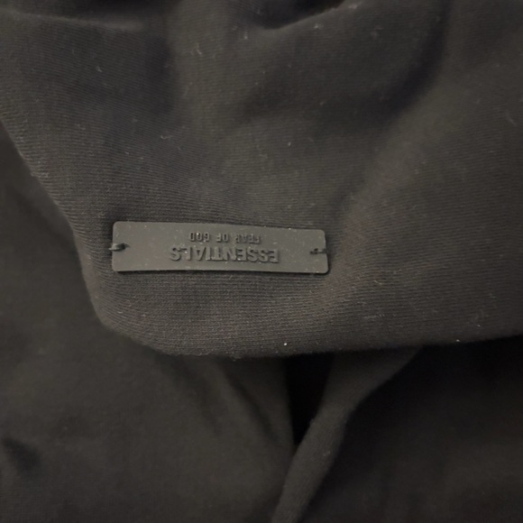 Essentials fear of god hoodie black size large - Picture 3 of 5